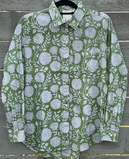 Good Boyfriend Shirt - Hydrangea Beauty Celery