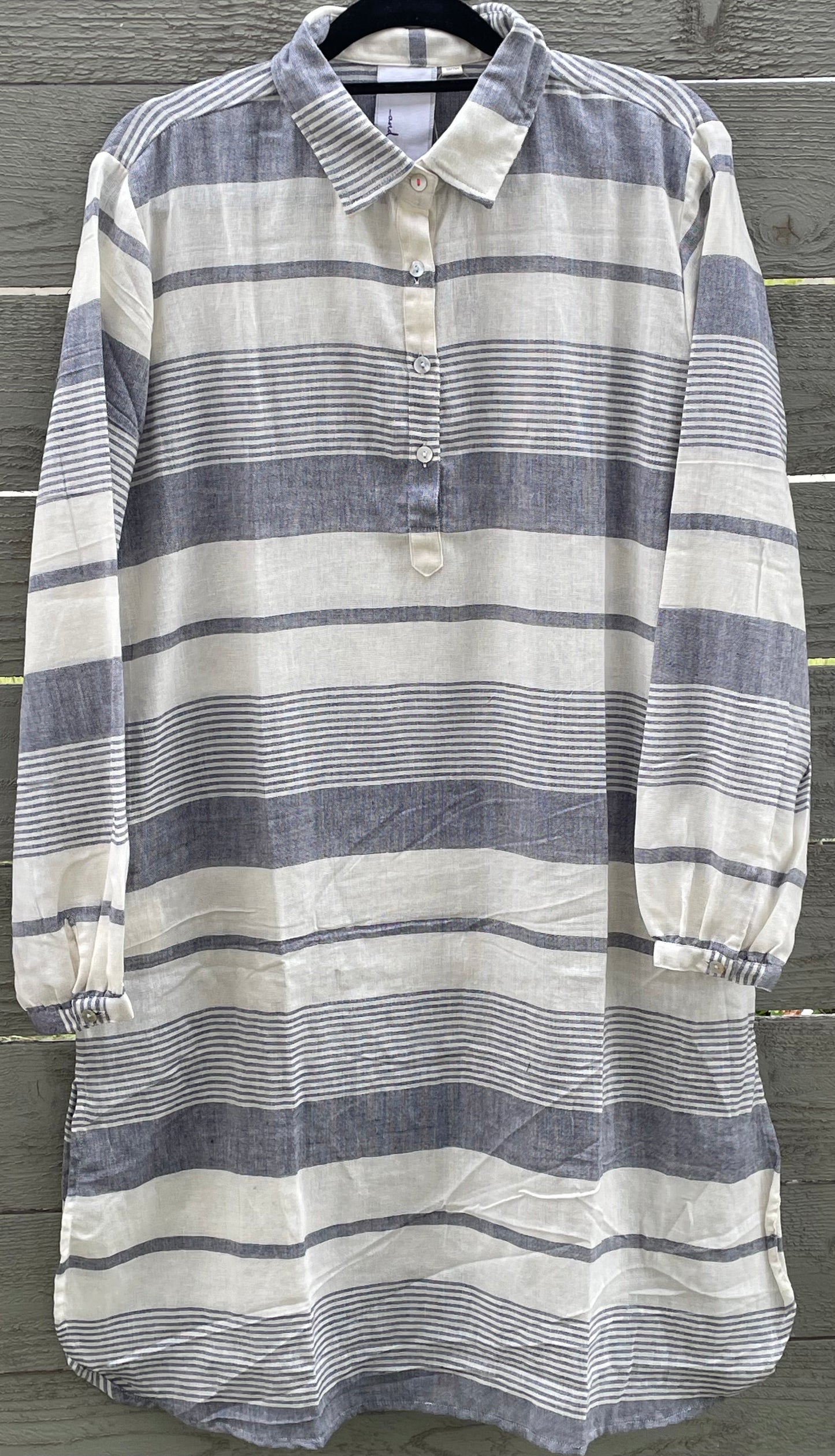 Good Boyfriend ShirtDress - Yarn Dye Stripe