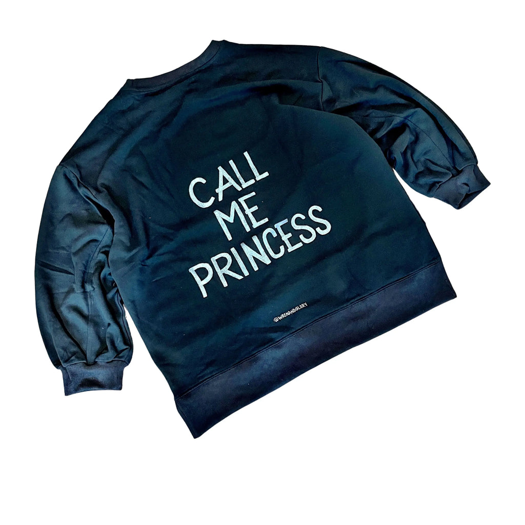 'Im A Princess' Painted Sweatshirt by Wren + Glory Wren + Glory