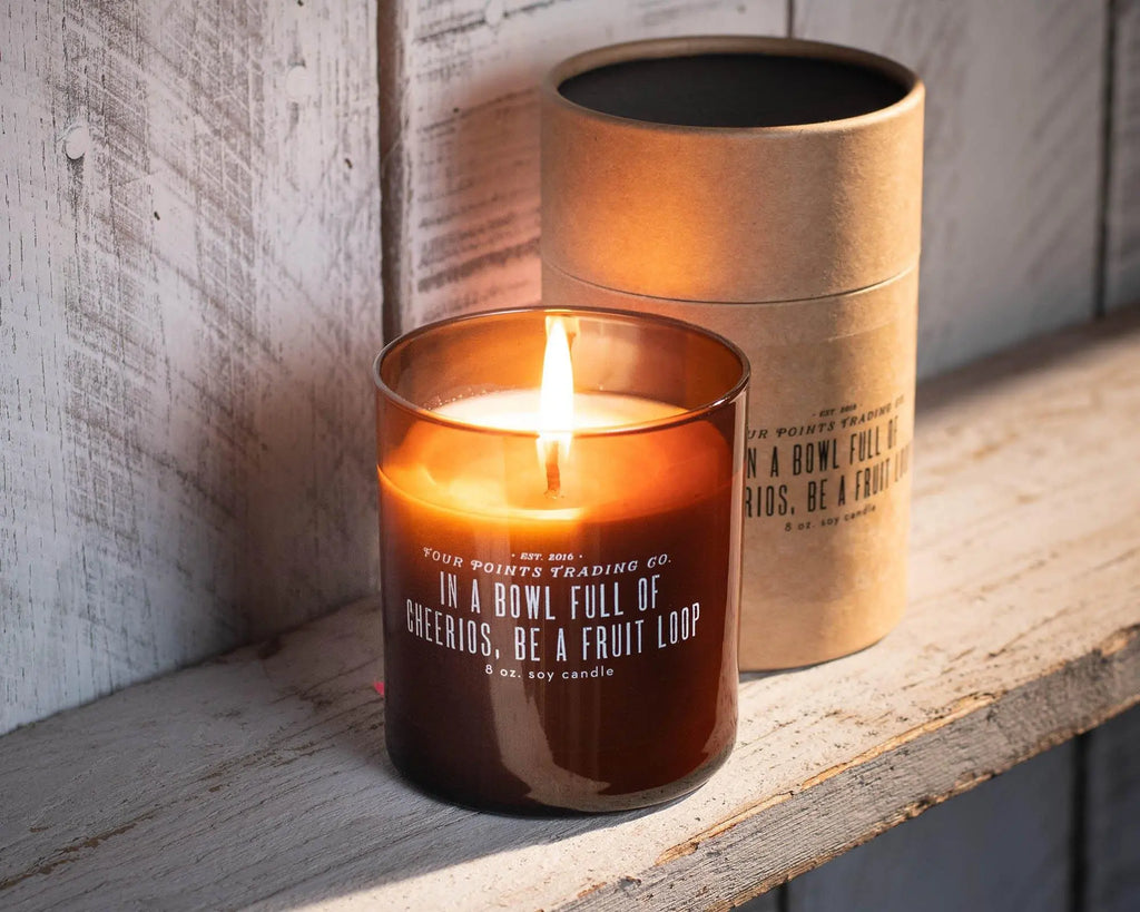 In A Bowl Full Of Cheerios 8oz Soy Scented Candle by Four Points Trading Co. FOUR POINTS TRADING CO.