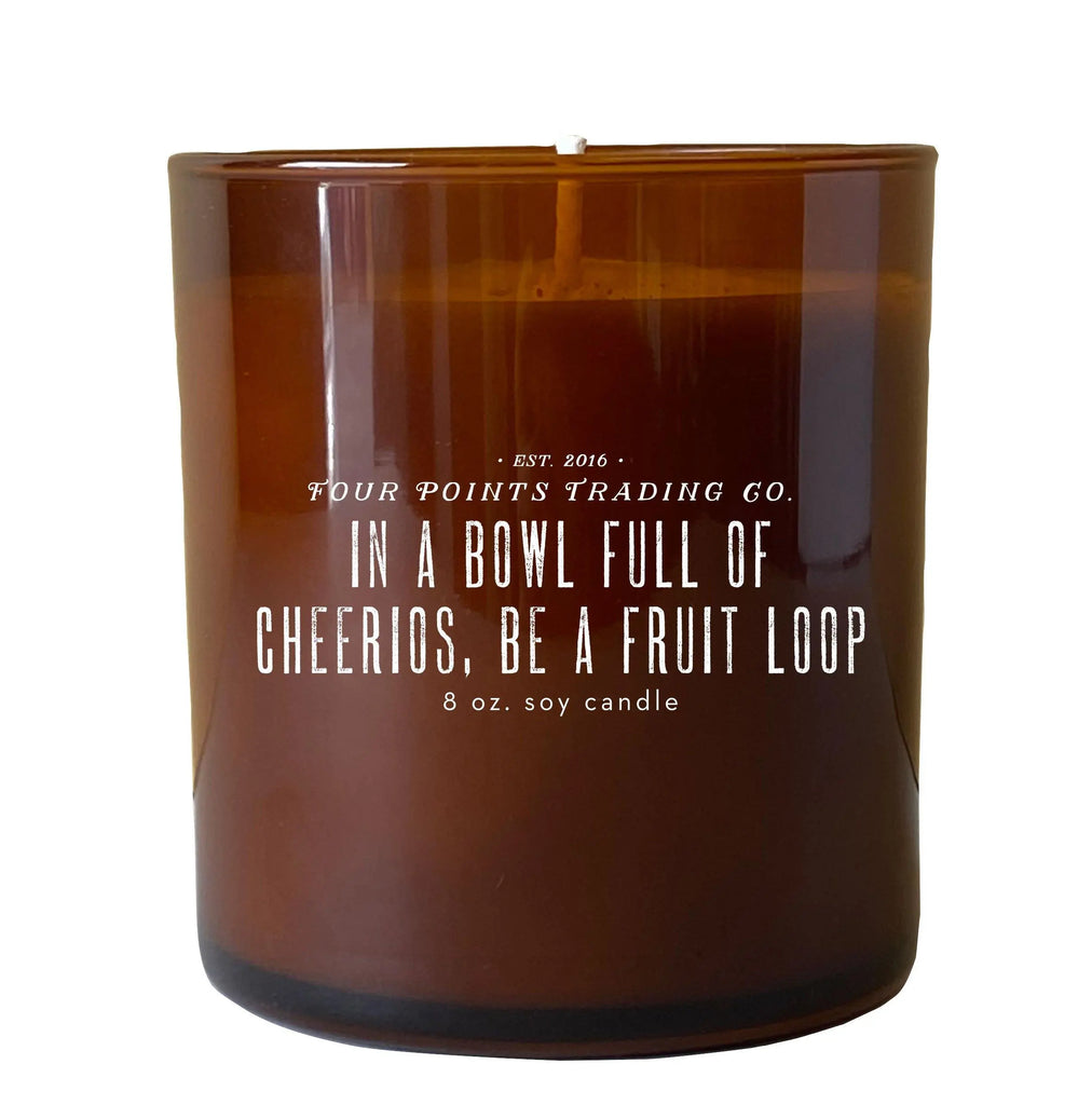 In A Bowl Full Of Cheerios 8oz Soy Scented Candle by Four Points Trading Co. FOUR POINTS TRADING CO.