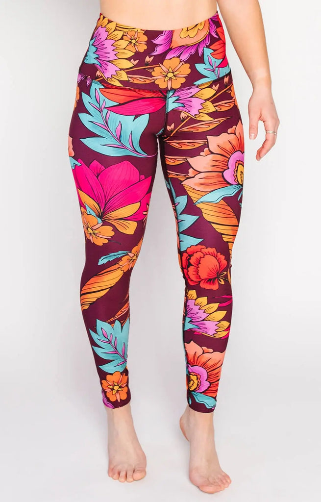 Indie Flow Printed Yoga Leggings by Yoga Democracy Yoga Democracy