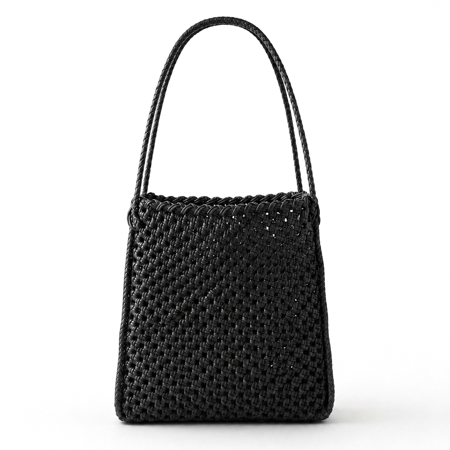 Julian Recycled Market Tote Bag in Black