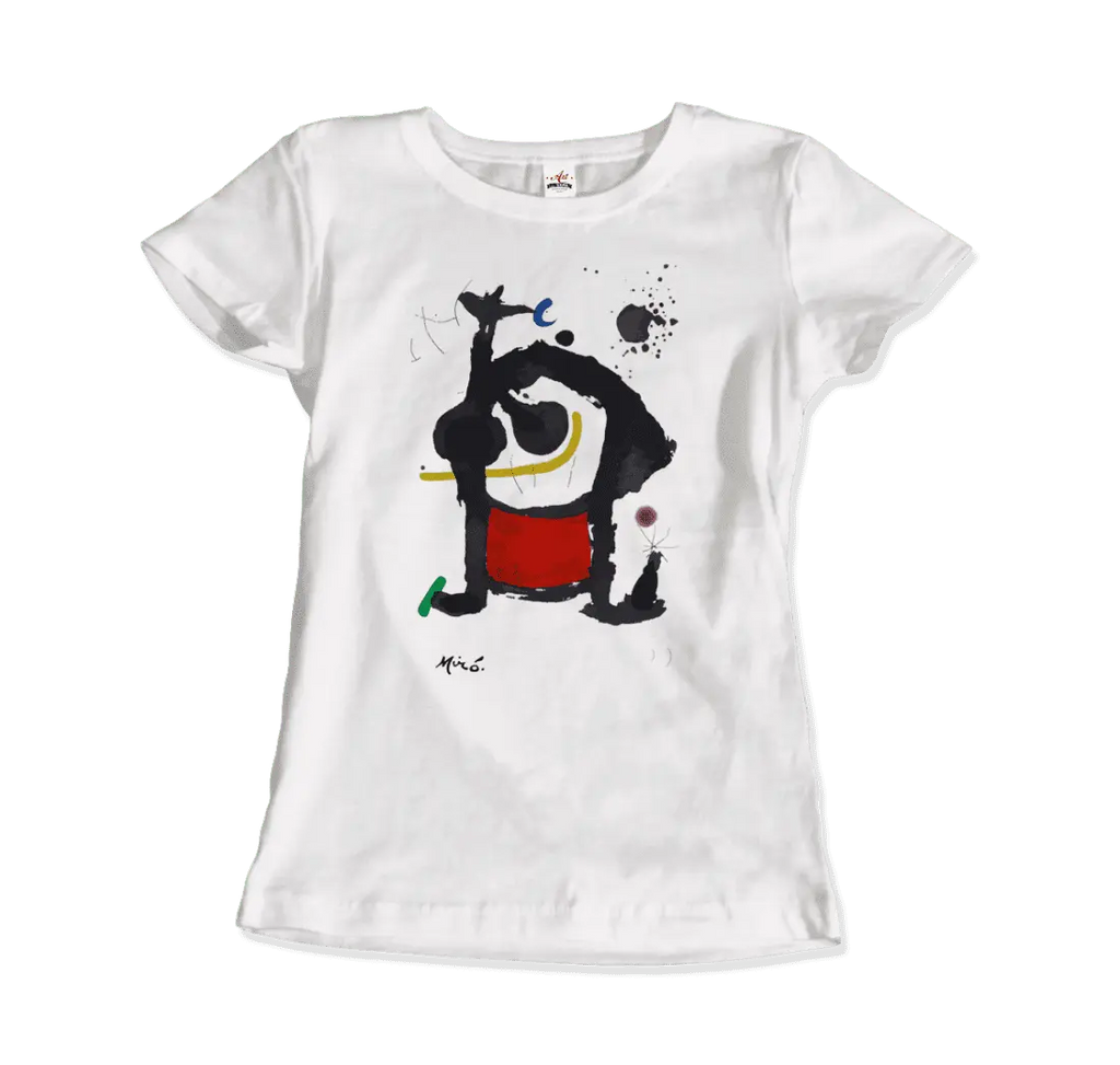 Joan Miro Bethsabee 1972 Artwork T-Shirt by Art-O-Rama Shop ART-O-RAMA-SHOP