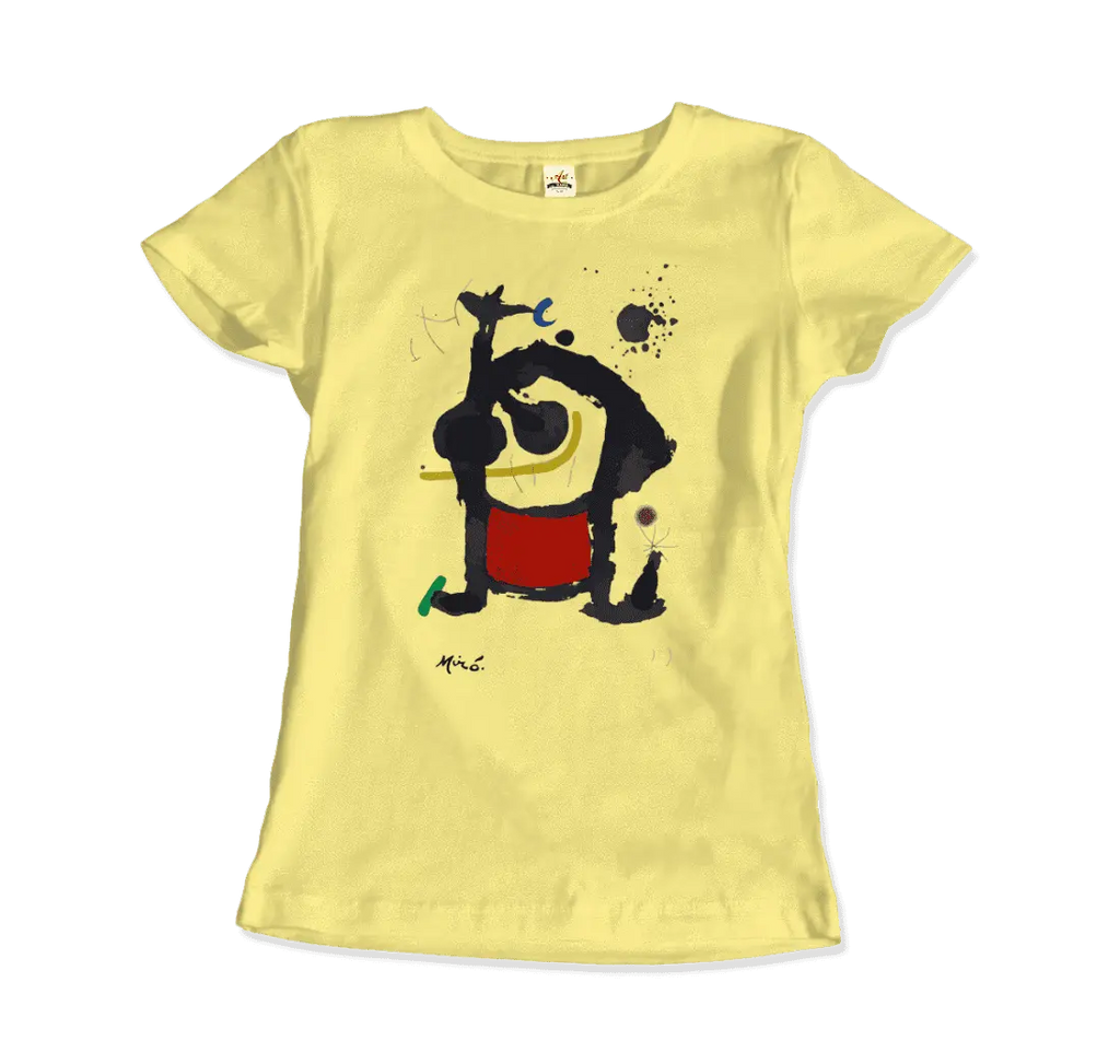 Joan Miro Bethsabee 1972 Artwork T-Shirt by Art-O-Rama Shop ART-O-RAMA-SHOP