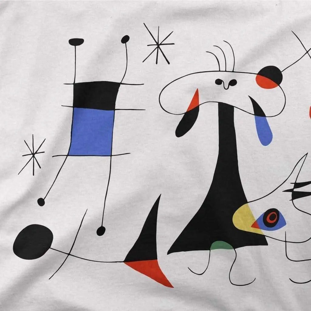 Joan Miro El Sol (The Sun) 1949 Artwork T-Shirt by Art-O-Rama Shop Art-O-Rama Shop