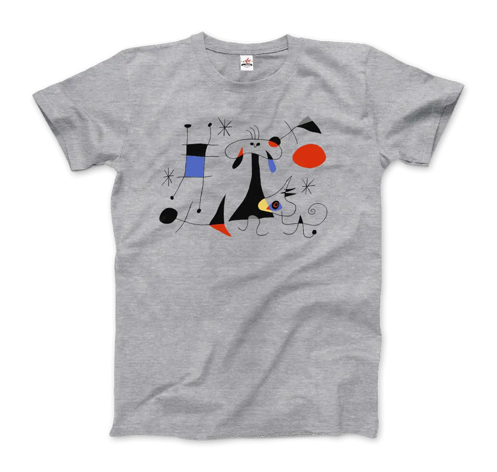 Joan Miro El Sol (The Sun) 1949 Artwork T-Shirt by Art-O-Rama Shop Art-O-Rama Shop