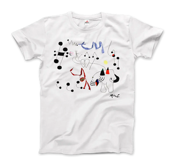 Joan Miro Woman Dreaming of Escape 1945 Artwork T-Shirt by Art-O-Rama Shop ART-O-RAMA-SHOP