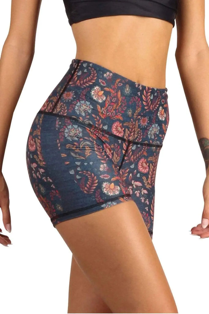 Joey Short in Festival Denim by Yoga Democracy Yoga Democracy