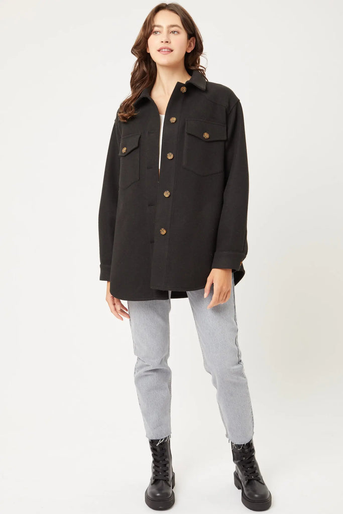 Jq Fleece Oversized Shacket by VYSN VYSN
