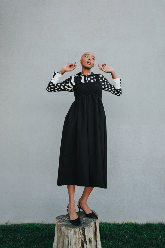 Jucee Wide Leg Overalls - Black by Marigold Shadows Marigold Shadows