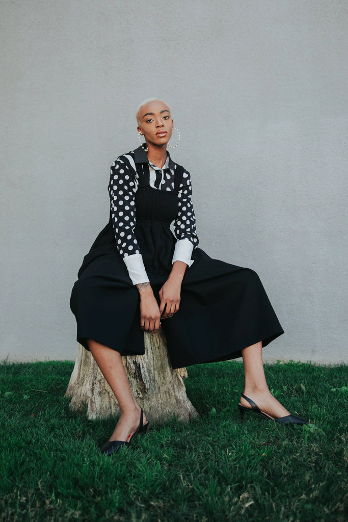 Jucee Wide Leg Overalls - Black by Marigold Shadows Marigold Shadows