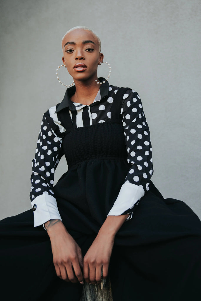 Jucee Wide Leg Overalls - Black by Marigold Shadows Marigold Shadows