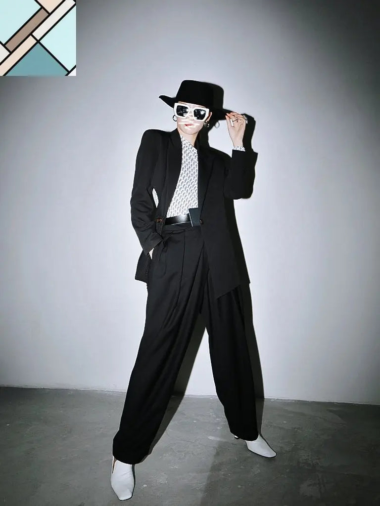 Kaida Cross Split Long Sleeve Jacket by Marigold Shadows MARIGOLD SHADOWS