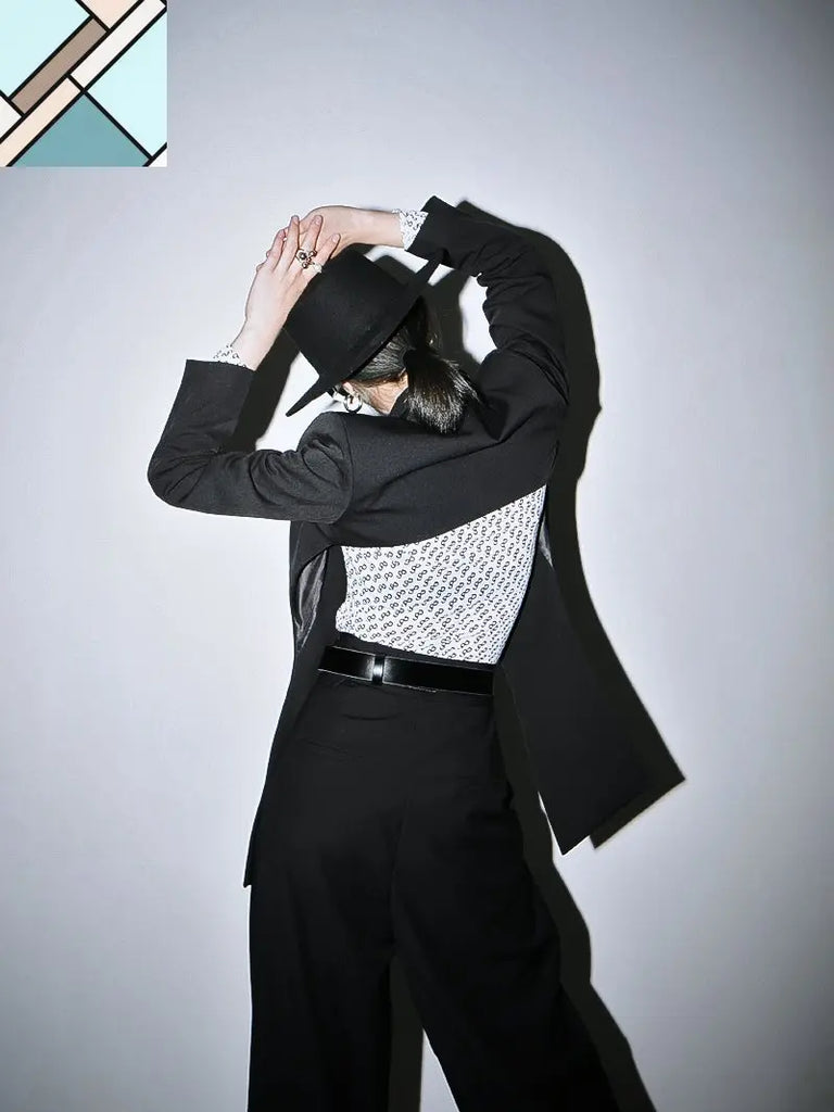 Kaida Cross Split Long Sleeve Jacket by Marigold Shadows MARIGOLD SHADOWS