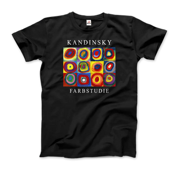 Kandinsky Farbstudie - Color Study, Squares with Concentric Circles, 1913 Artwork T-Shirt by Art-O-Rama Shop ART-O-RAMA-SHOP