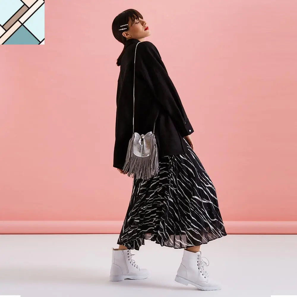 Katy Printed Leather Handbag TARA FOLKS