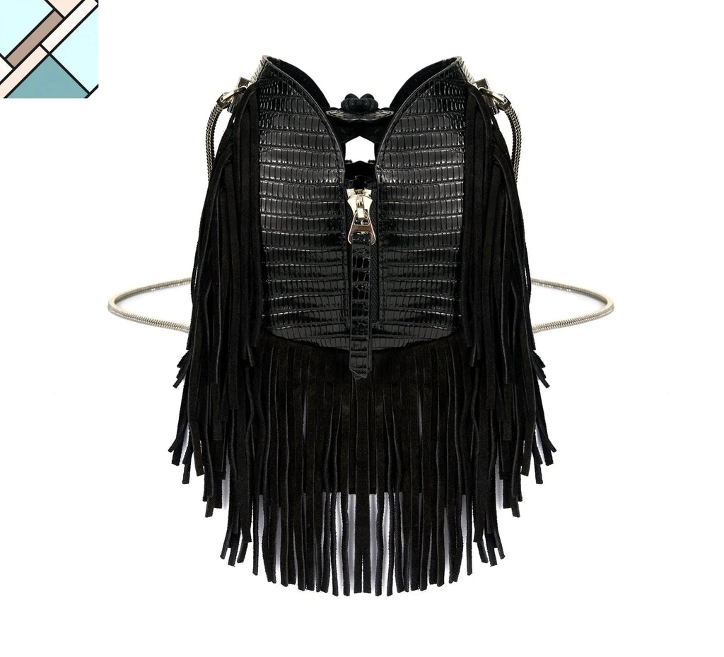 Katy Printed Leather Handbag TARA FOLKS