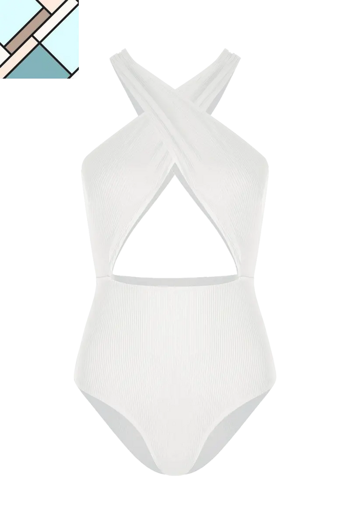 Keemala Front Cross One Piece Swimsuit MOVOM