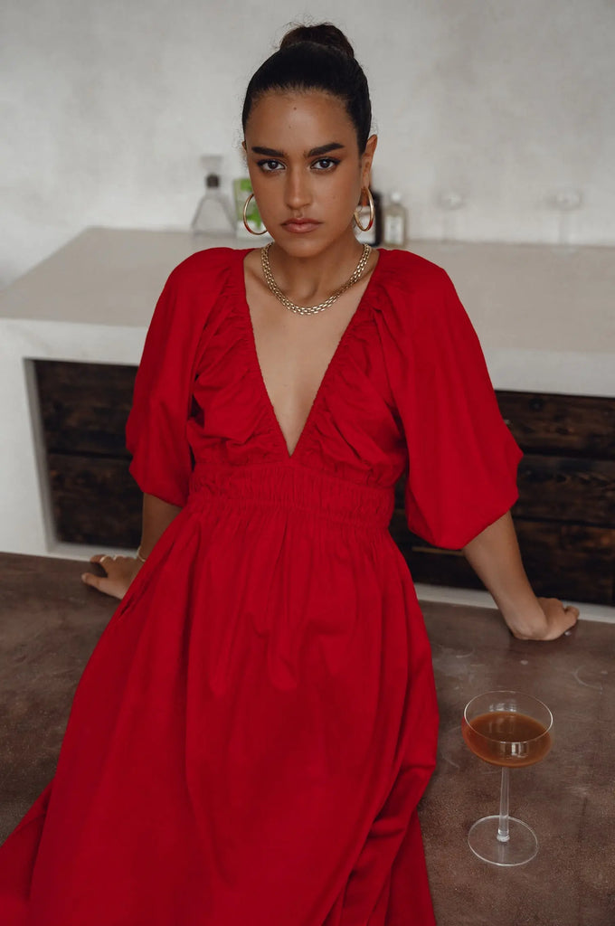 Kezas Cotton Maxi Dress by Bali ELF Bali ELF