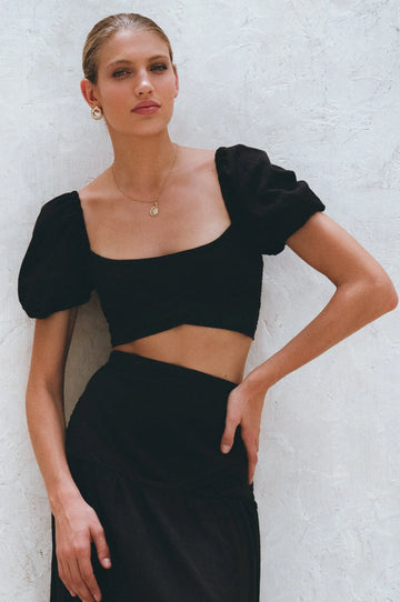 Kiana Linen Crop Top by Bali Lane Bali Lane