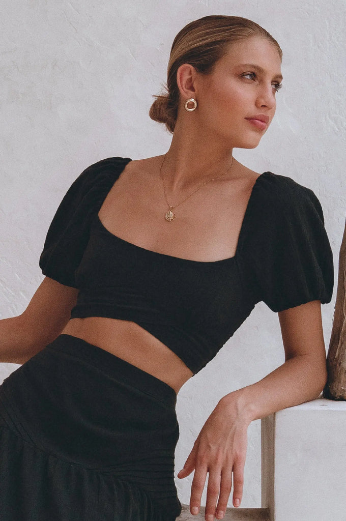 Kiana Linen Crop Top by Bali Lane Bali Lane