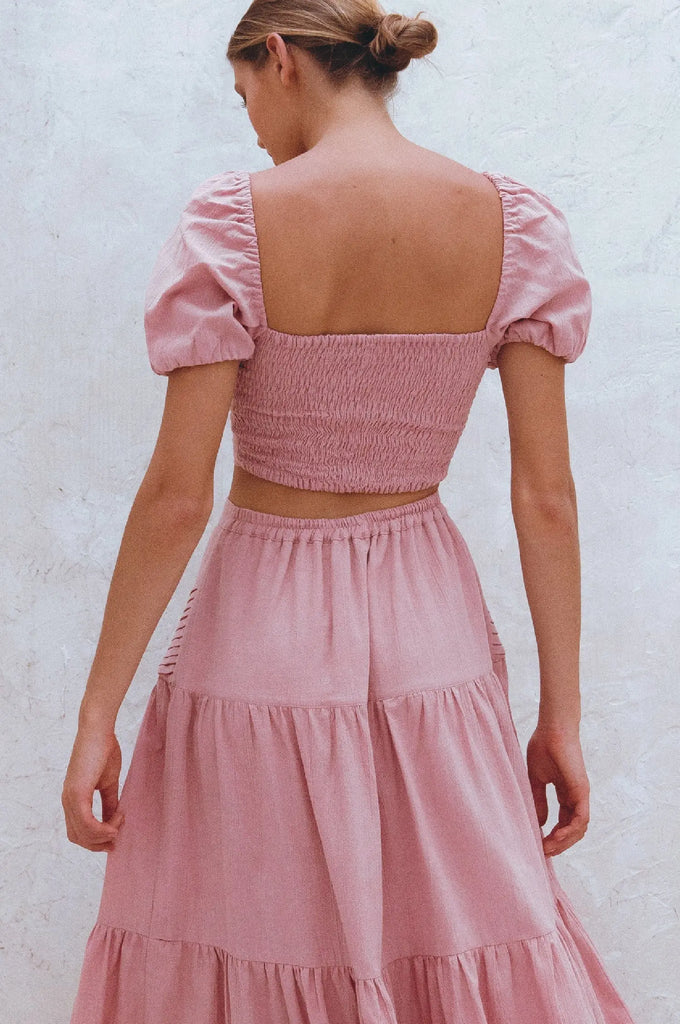 Kiana Linen Crop Top by Bali Lane Bali Lane