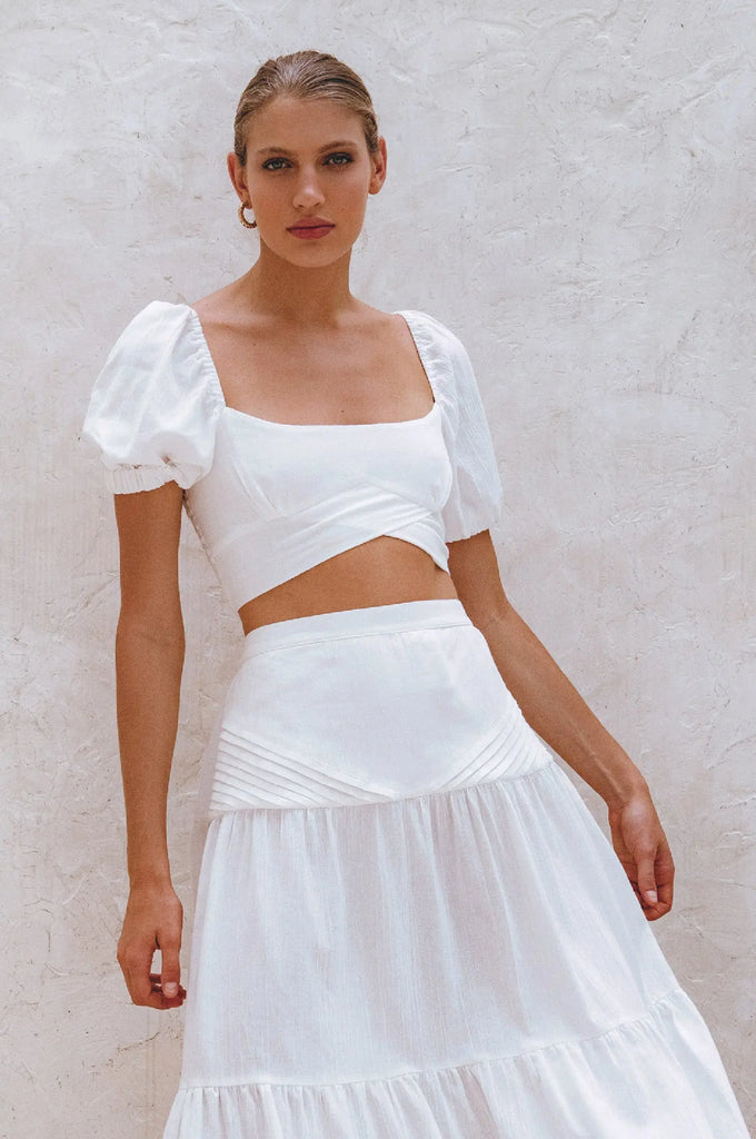 Kiana Linen Crop Top by Bali Lane Bali Lane