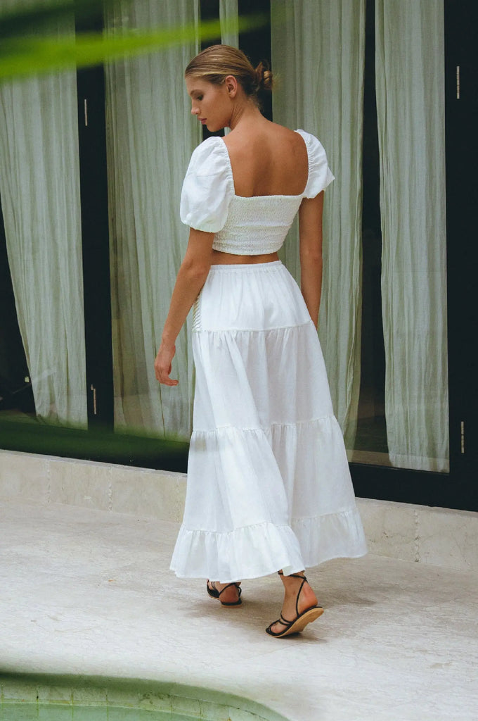 Kiana Linen Crop Top by Bali Lane Bali Lane