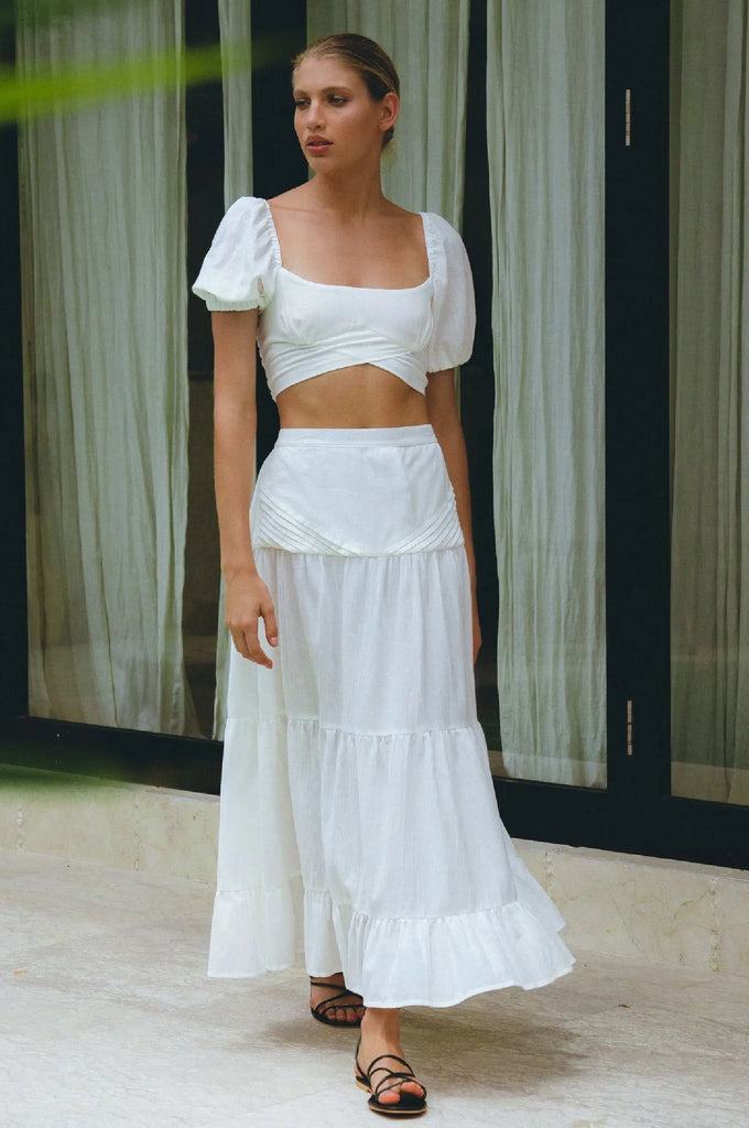 Kiana Linen Crop Top by Bali Lane Bali Lane