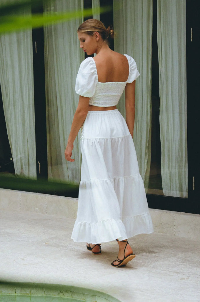 Kiana Linen Crop Top by Bali Lane Bali Lane