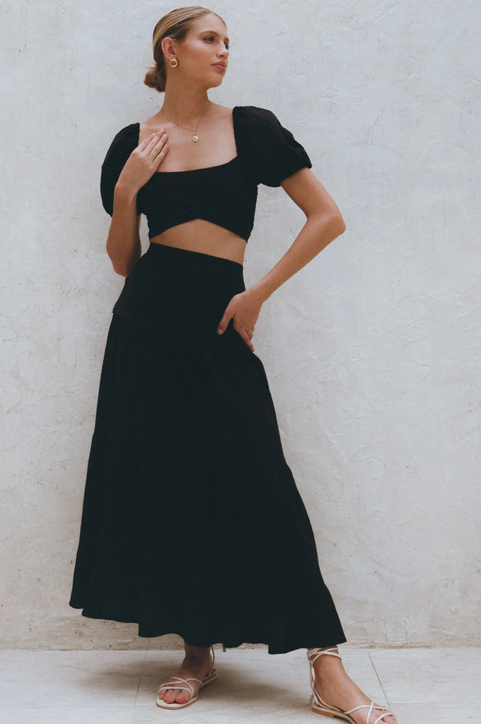 Kiana Linen Crop Top by Bali Lane Bali Lane