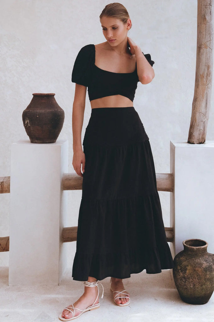 Kiana Linen Crop Top by Bali Lane Bali Lane