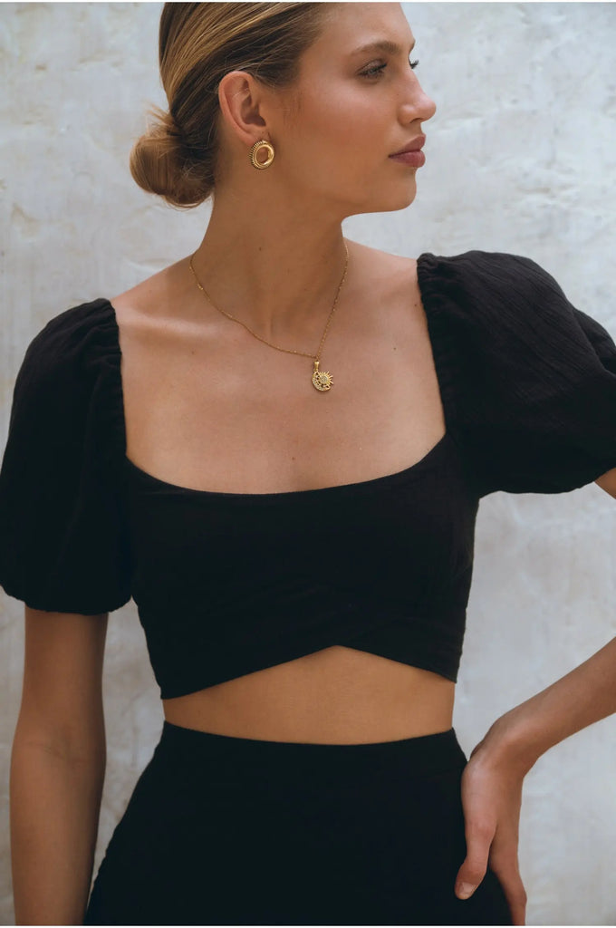 Kiana Linen Crop Top by Bali Lane Bali Lane