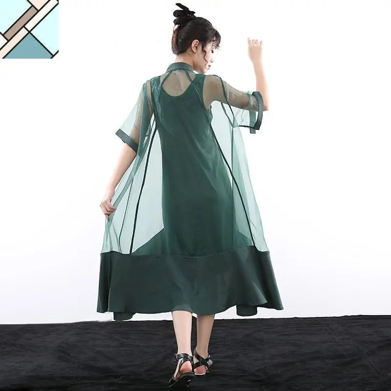 Koharu Irregular Shirt Dress by Marigold Shadows MARIGOLD SHADOWS