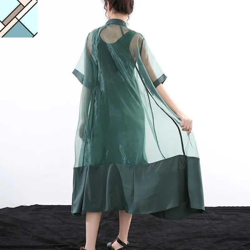 Koharu Irregular Shirt Dress by Marigold Shadows MARIGOLD SHADOWS