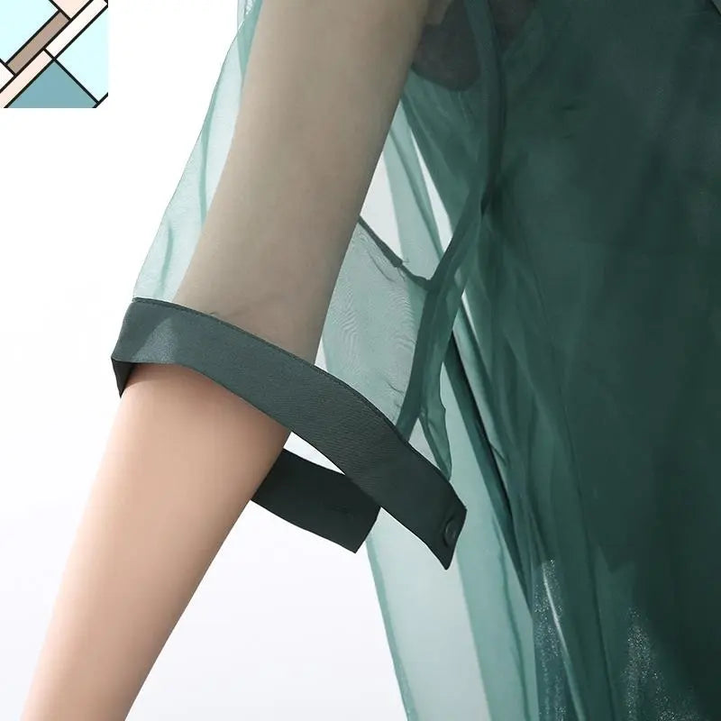 Koharu Irregular Shirt Dress by Marigold Shadows MARIGOLD SHADOWS