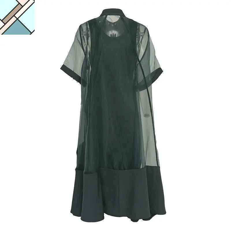 Koharu Irregular Shirt Dress by Marigold Shadows MARIGOLD SHADOWS