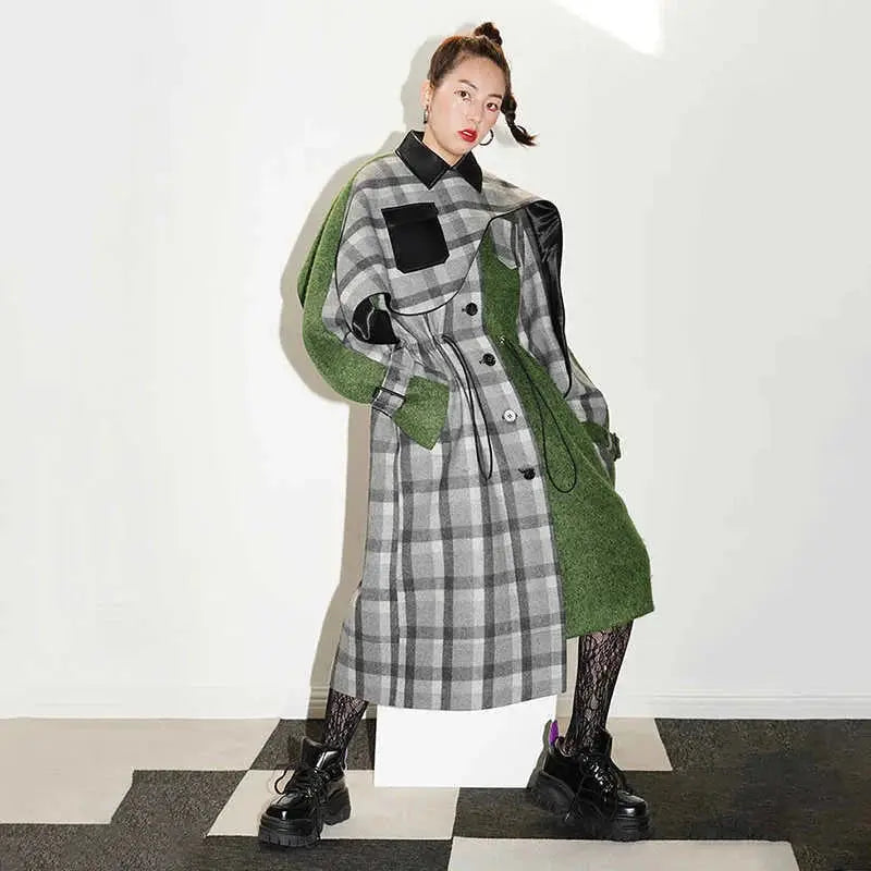 Kuchana Asymmetric Cape Coat by Marigold Shadows Marigold Shadows