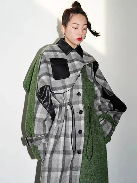 Kuchana Asymmetric Cape Coat by Marigold Shadows Marigold Shadows