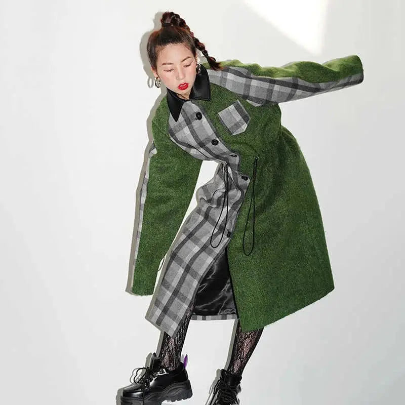 Kuchana Asymmetric Cape Coat by Marigold Shadows Marigold Shadows