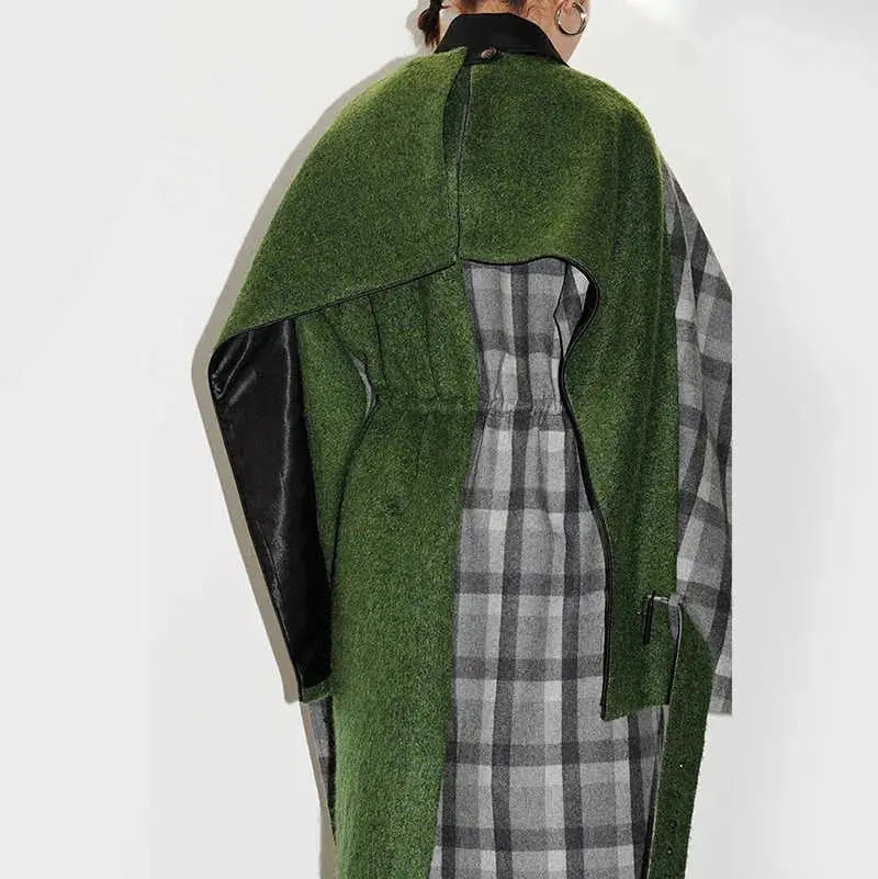 Kuchana Asymmetric Cape Coat by Marigold Shadows Marigold Shadows