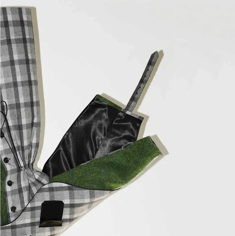 Kuchana Asymmetric Cape Coat by Marigold Shadows Marigold Shadows