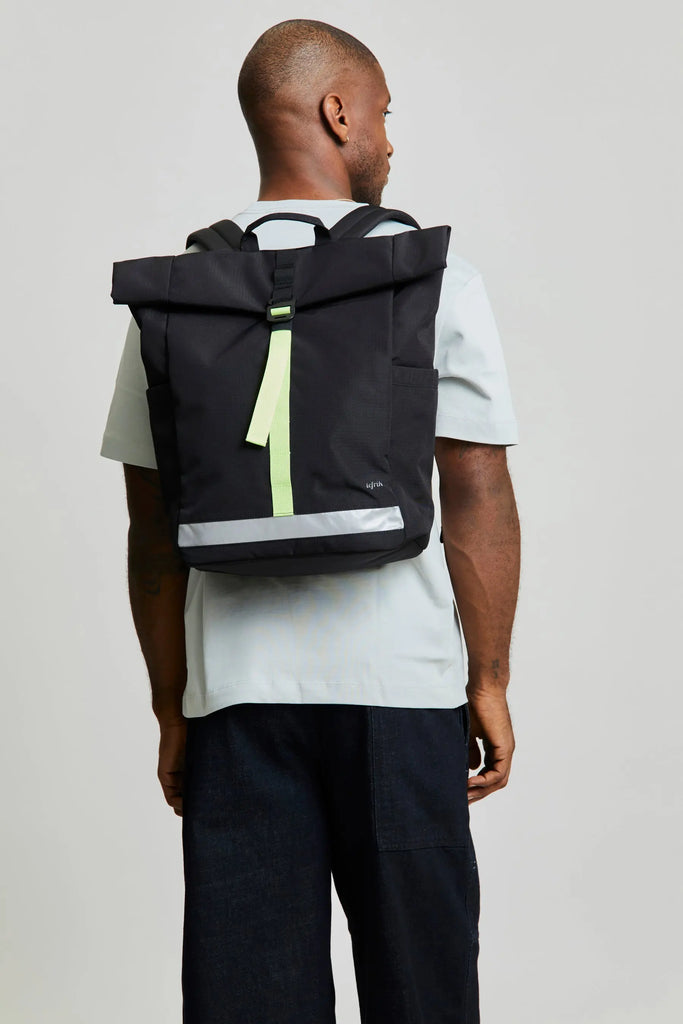 Lars Roll Backpack Black Lime Vandra by Lefrik USA Lefrik USA