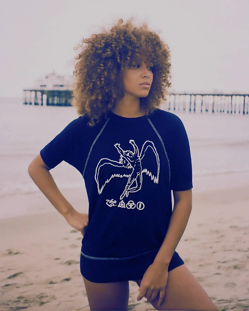 Led Zeppelin Short Sleeve Icarus Raglan by People of Leisure People of Leisure