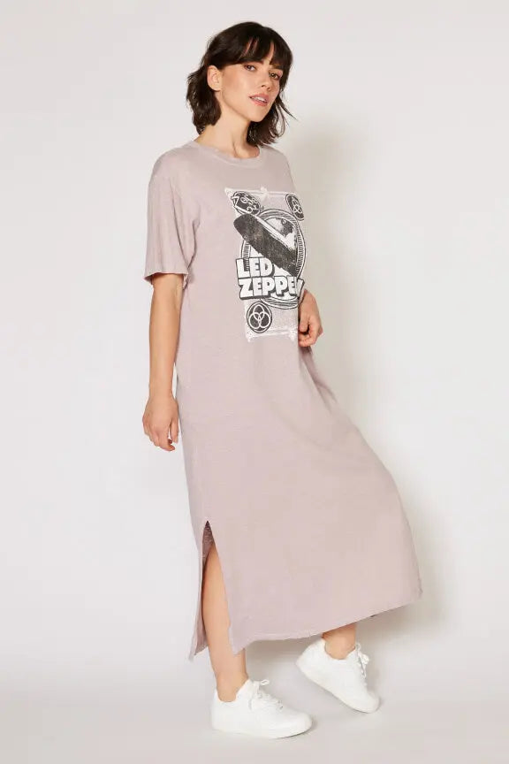 Led Zeppelin Vintage Lavender Dress by People of Leisure People of Leisure