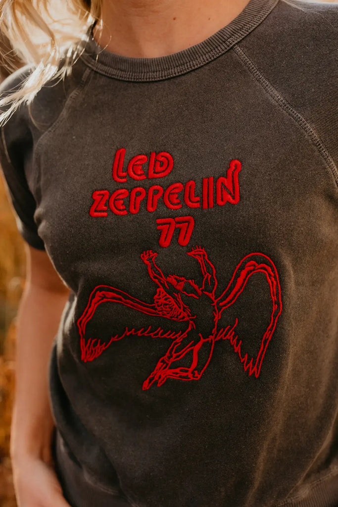 Led Zeppelin '77 Terry Raglan Shirt by People of Leisure People of Leisure