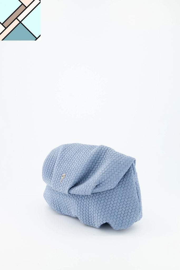 Leda Braid Handbag Blue OTRERA