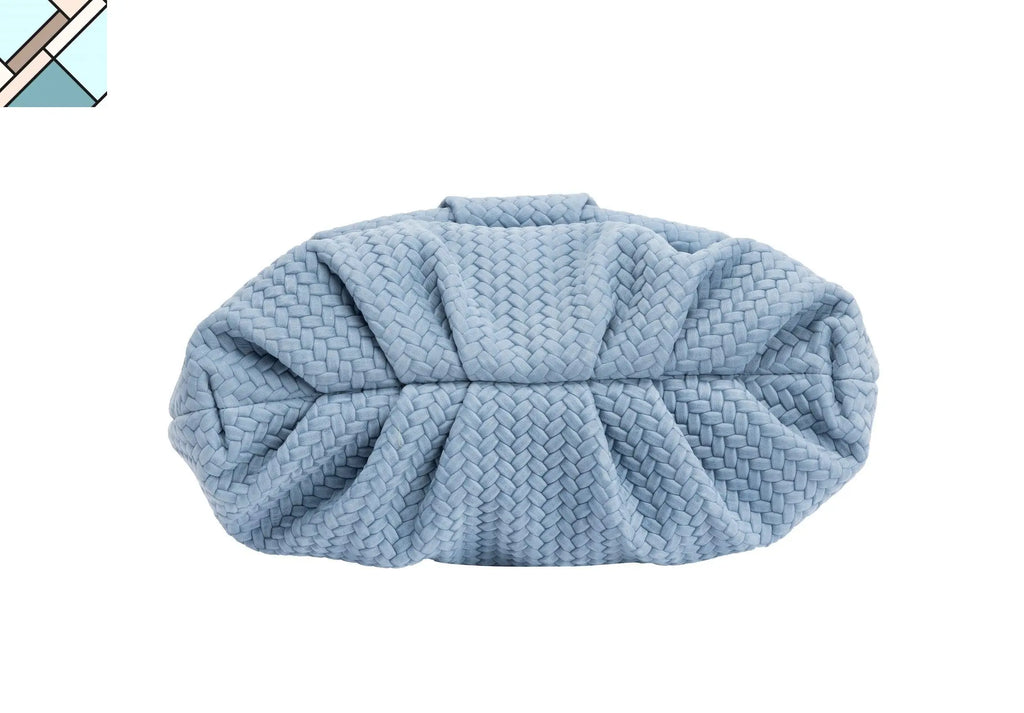 Leda Braid Handbag Blue OTRERA