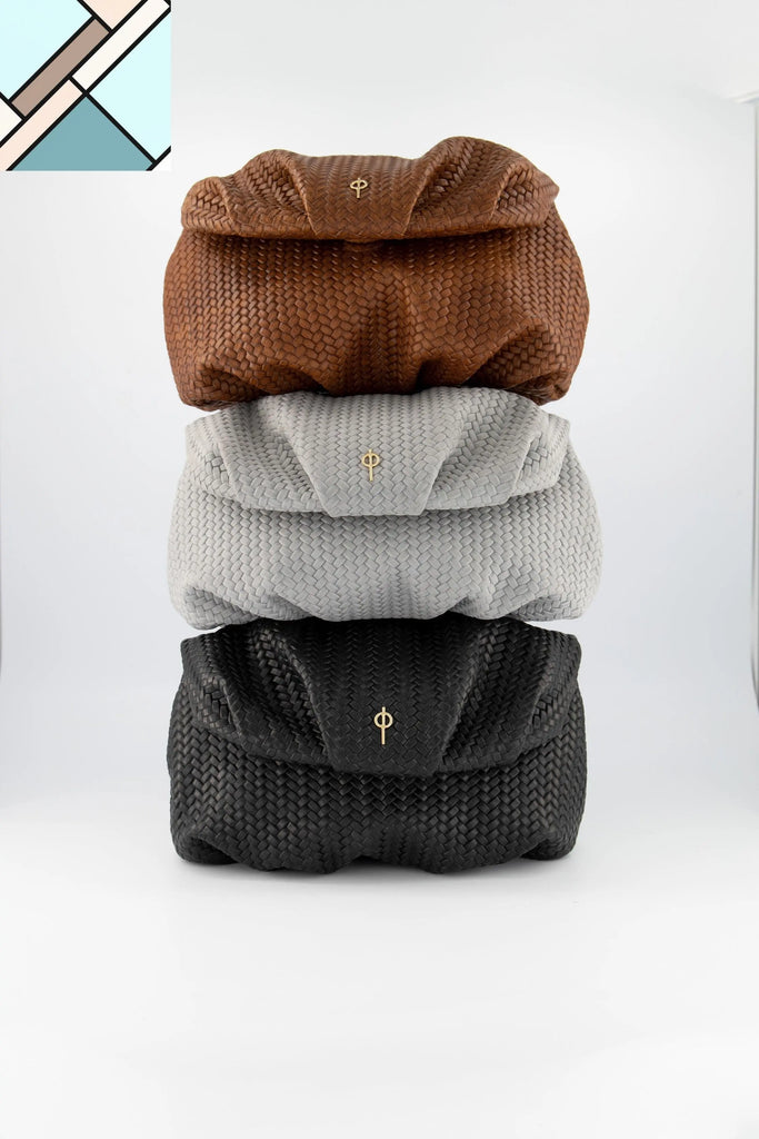 Leda Braid Handbag Brown OTRERA